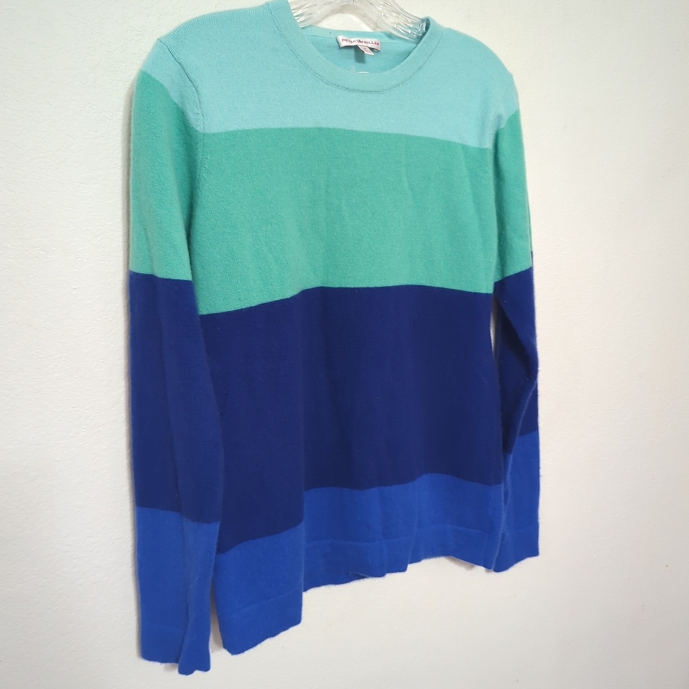 Peter Millar Cashmere Pullover Blend Crewneck Sweater Blue Women's Size M